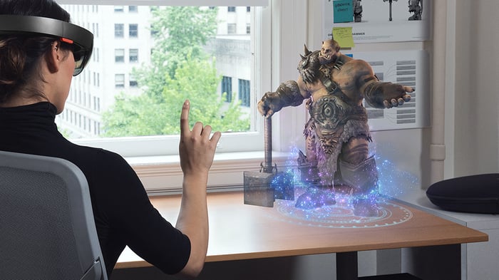 Microsoft's HoloLens.