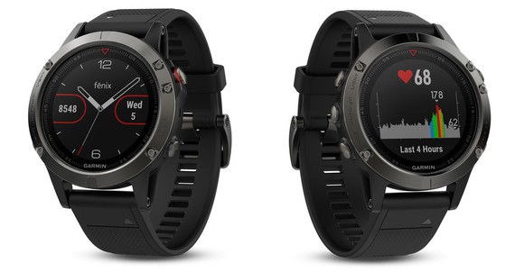 Garmin's Fenix 5 GPS watches.