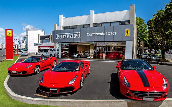 Ferrari dealership.