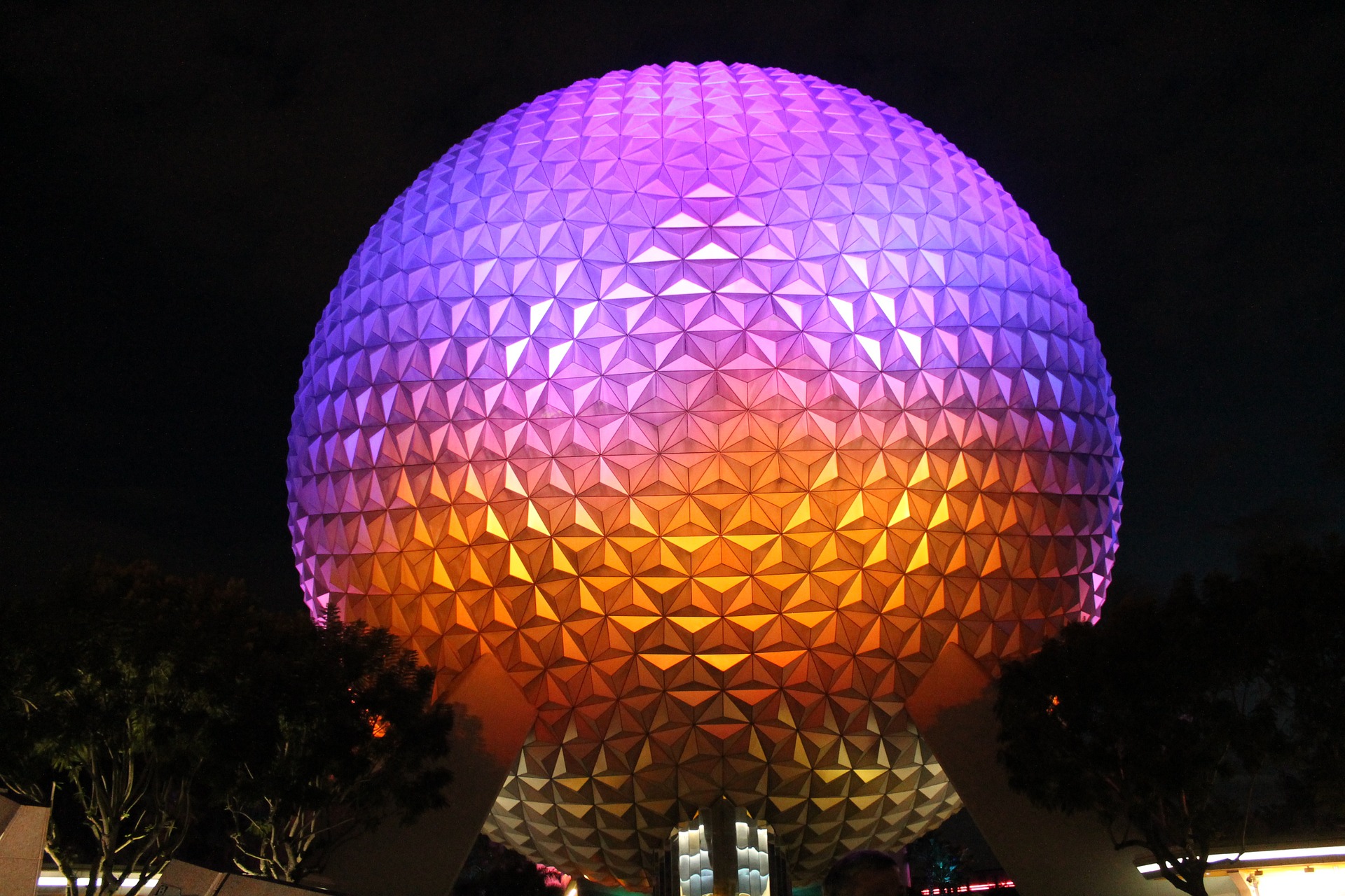 The iconic EPCOT ball.