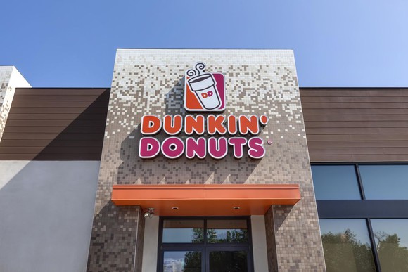 Exterior of Dunkin' Donuts location.