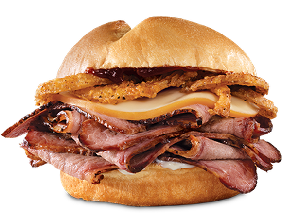 An Arby's brisket sandwich