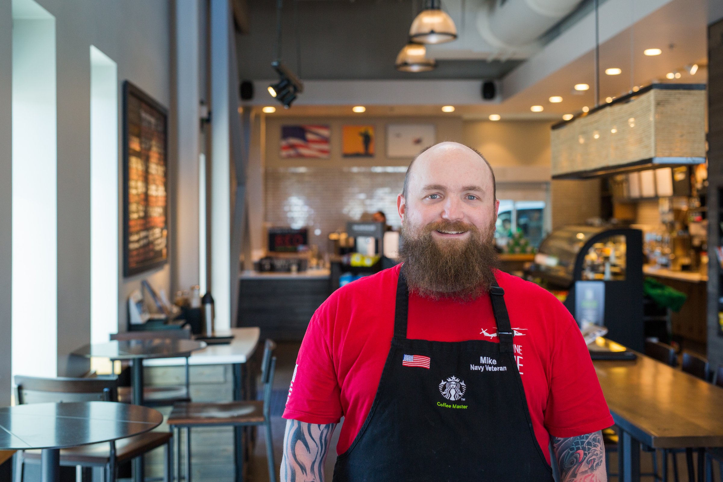 U.S. Navy veteran Mike Campbell.