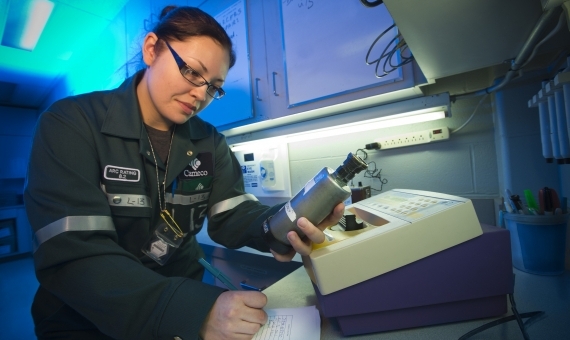 A Cameco Corp employee.