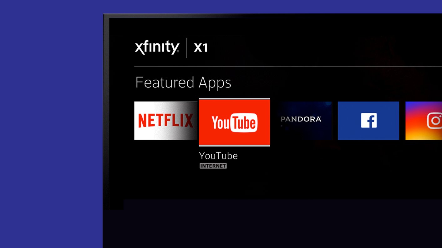 Screenshot of Comcast's X1 user interface.