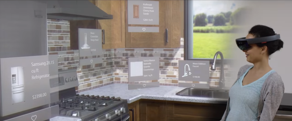 A HoloLens demo at Lowe's.