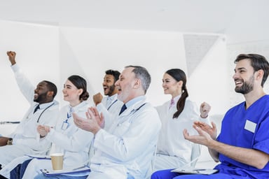 doctors cheering