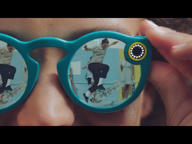 A pair of Snap Spectacles.