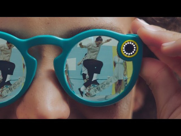 A pair of Snap Spectacles.