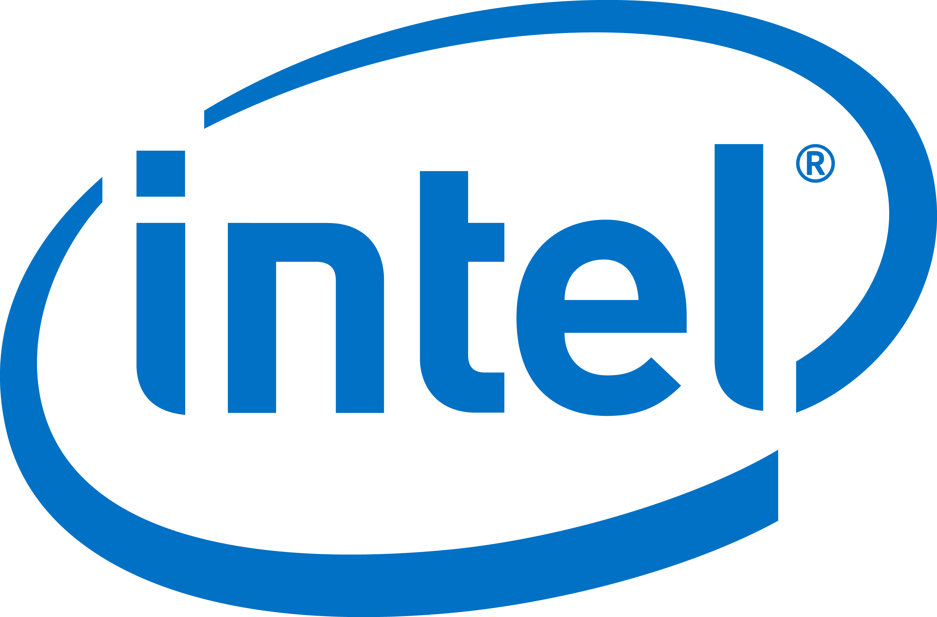 The classic Intel logo.