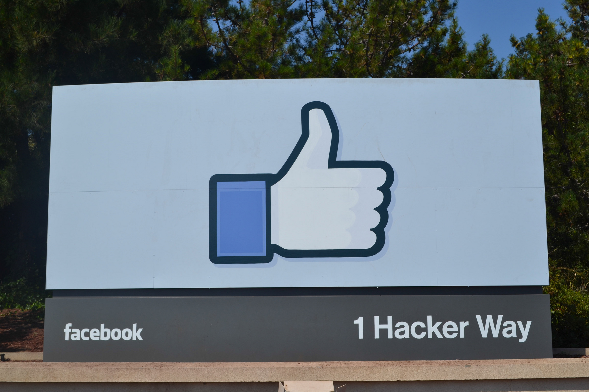 The Facebook thumbs-up "like" logo.