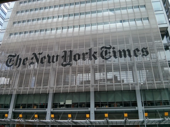 The New York Times building.