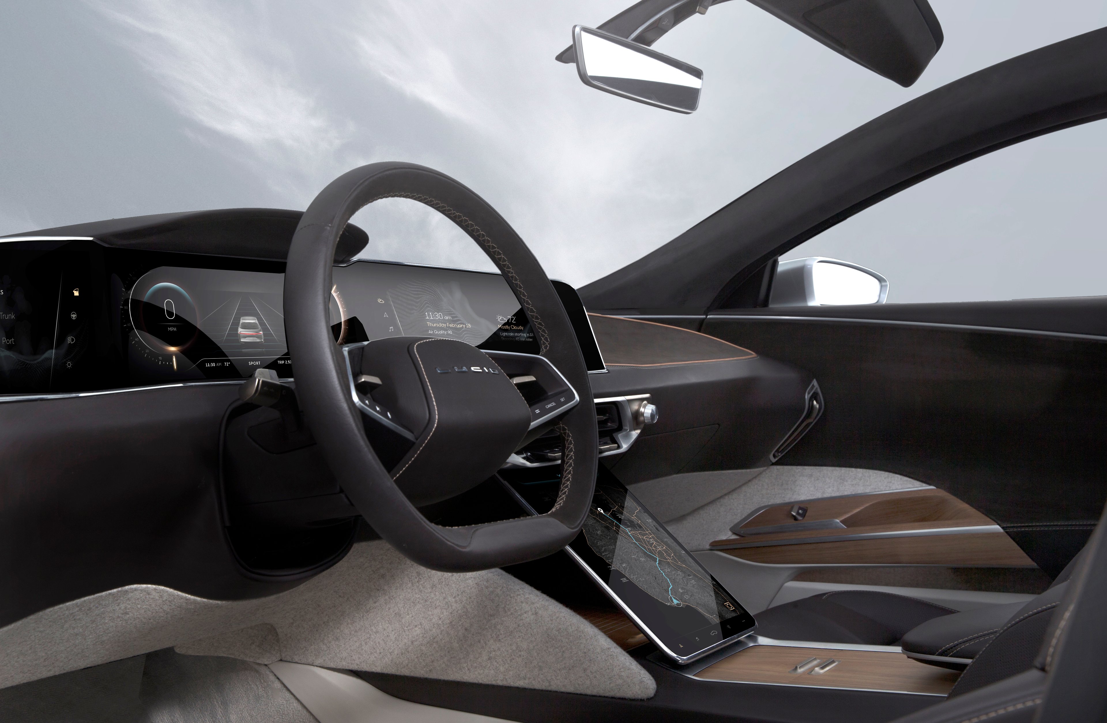 Lucid Air driver's seat