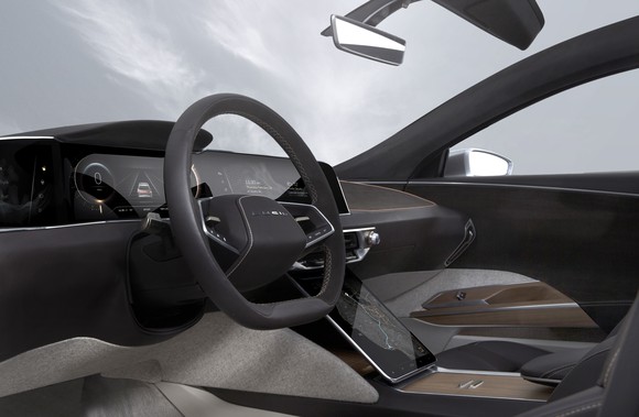 Lucid Air driver's seat