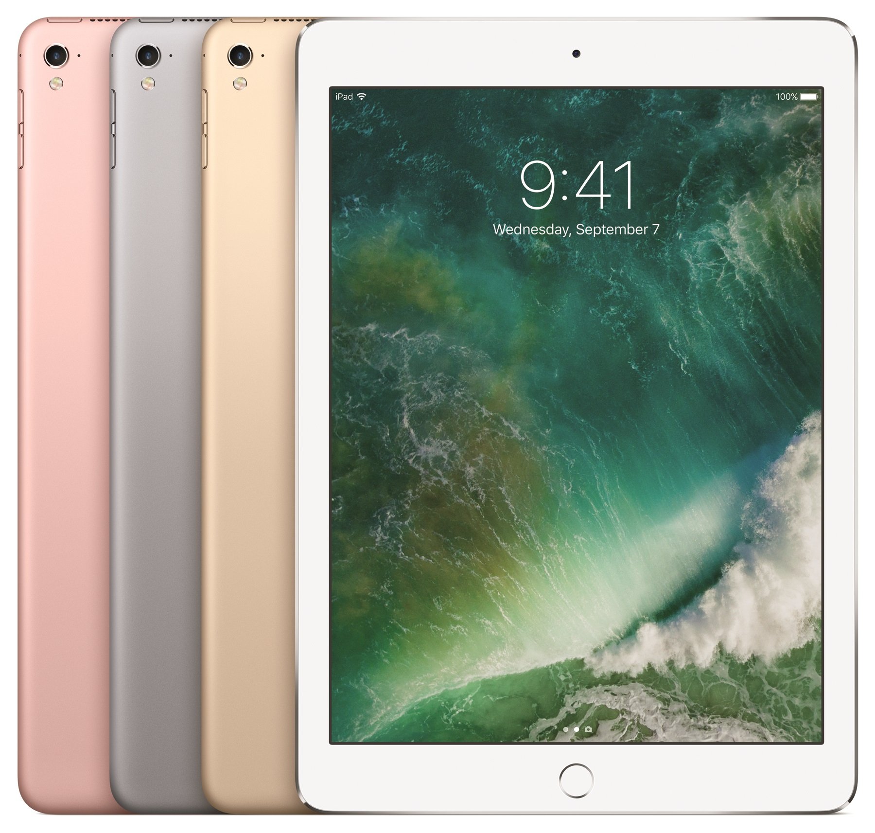 This image shows Apple's 9.7-inch iPad Pro models. 