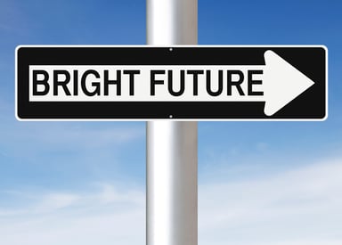 Bright future sign