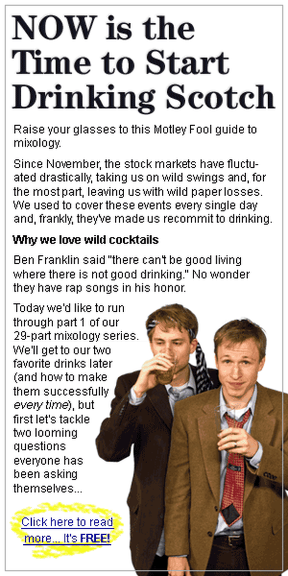 Now's the time to start drinking scotch.