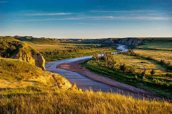 Badlands in North Dakota.