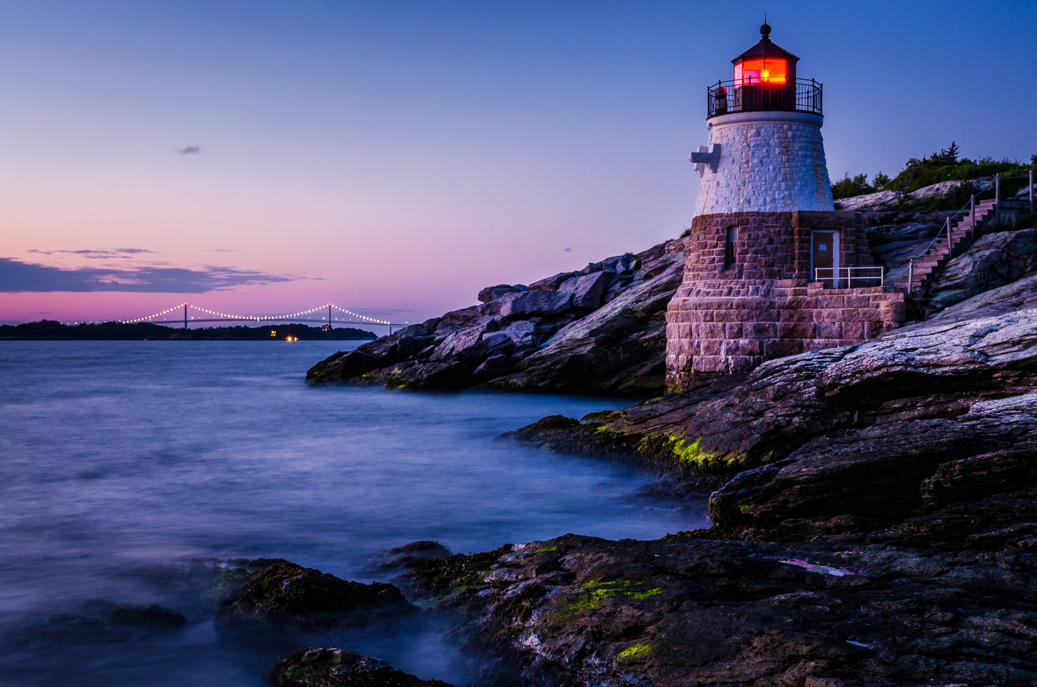 Castle Hill Lighthouse in Rhode Island.