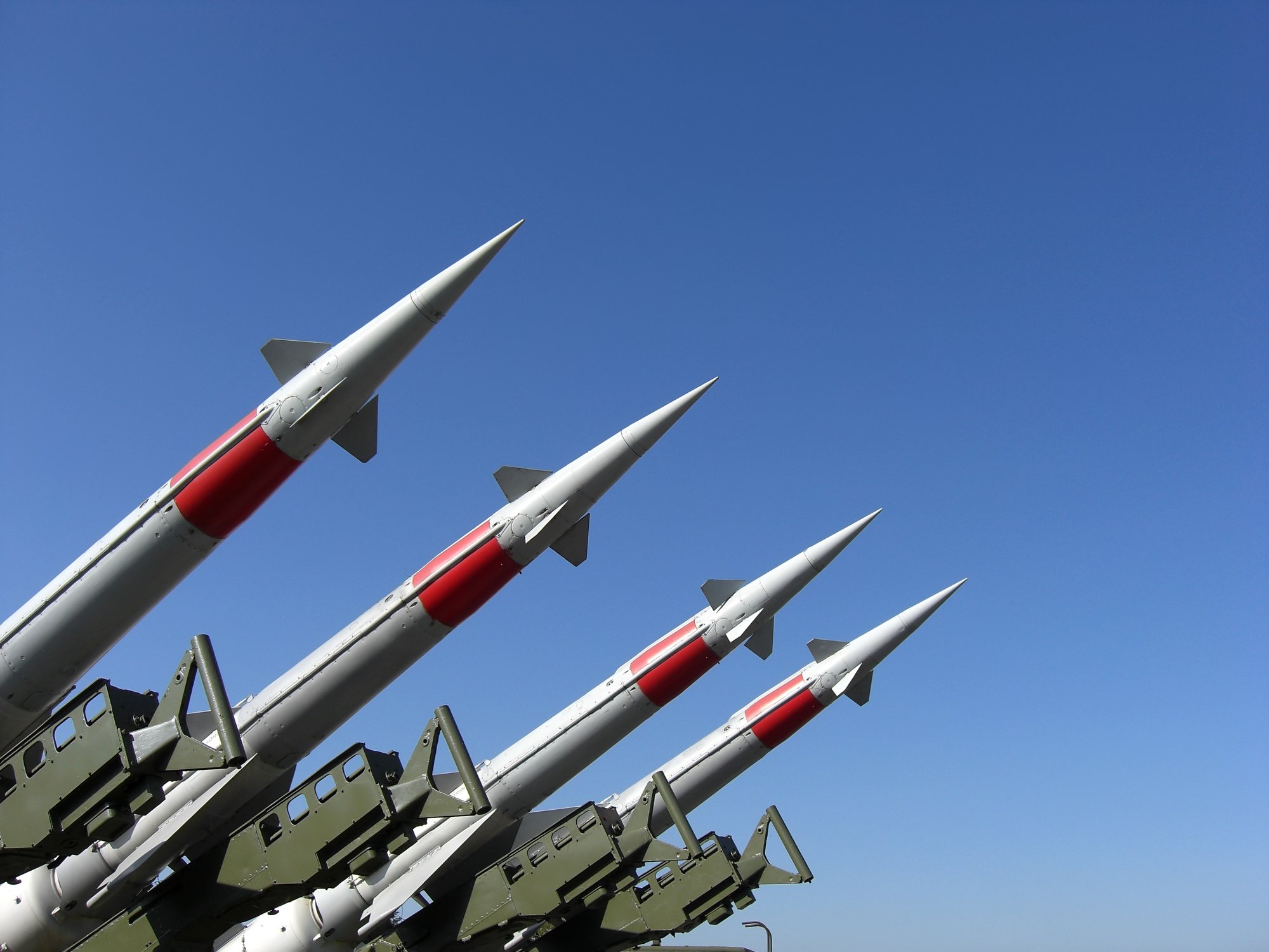 Surface to air missile battery.