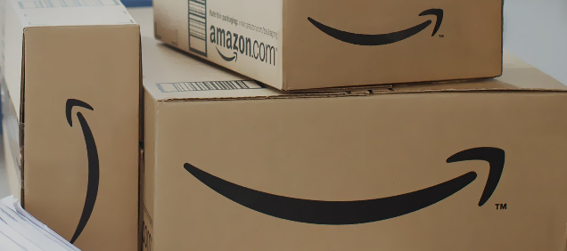 Amazon boxes being delivered to the office