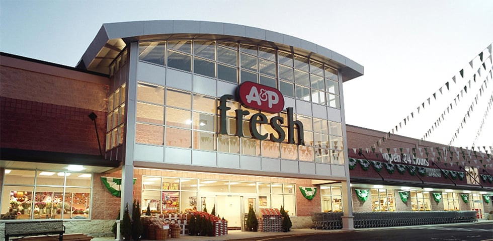 Image of A&P grocery store.