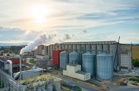 An ethanol production facility.