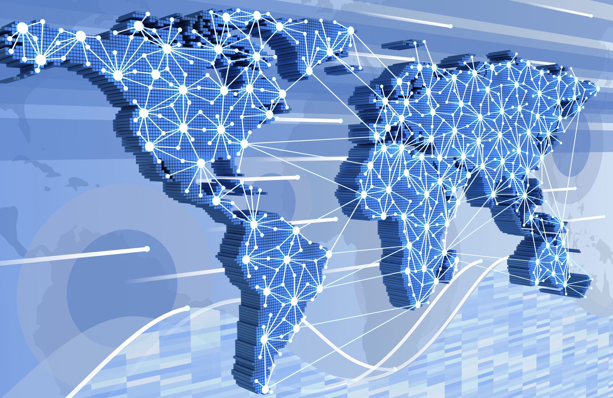 Global networking diagram