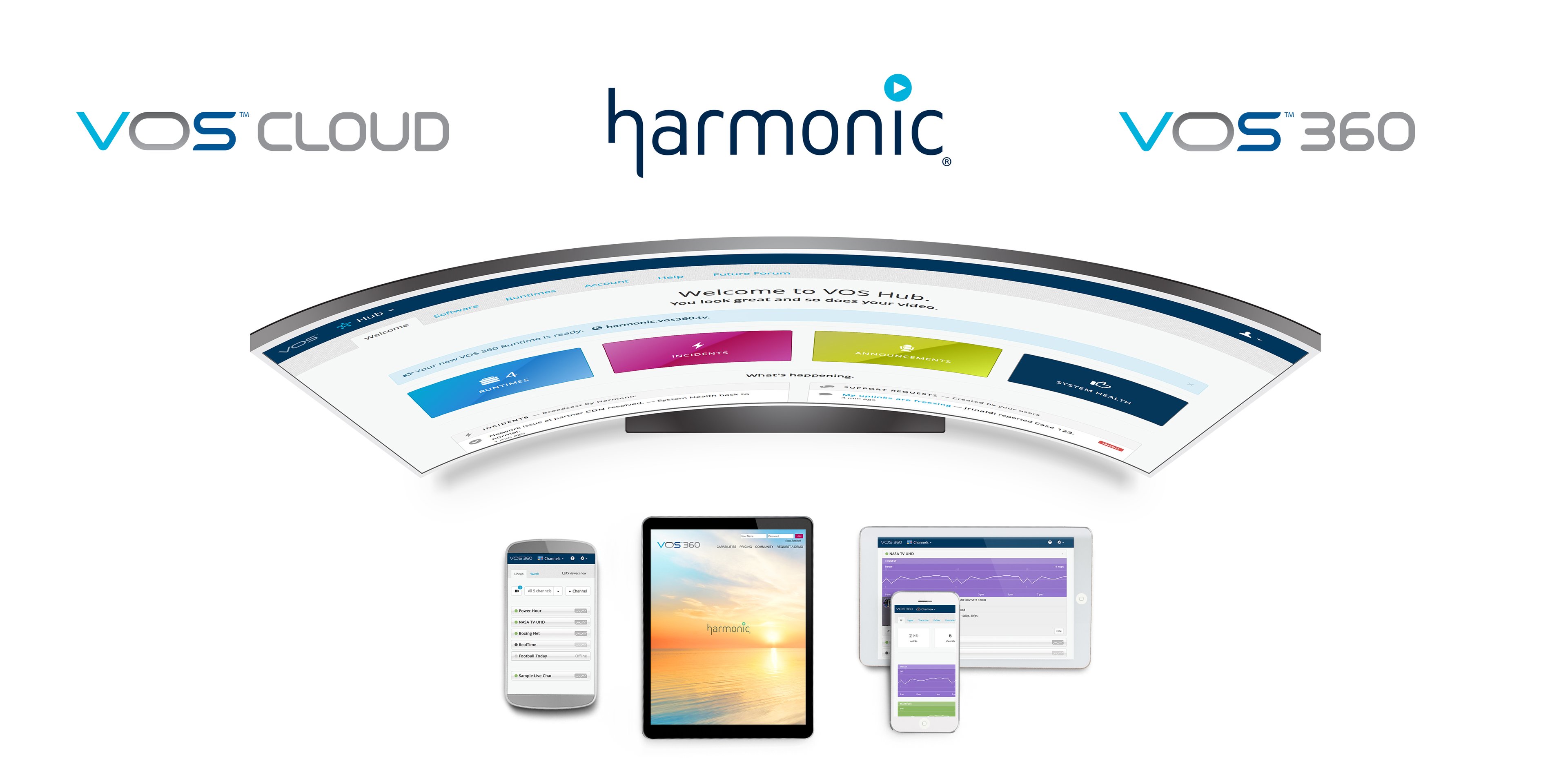 Layout of Harmonic cloud media processing platform.