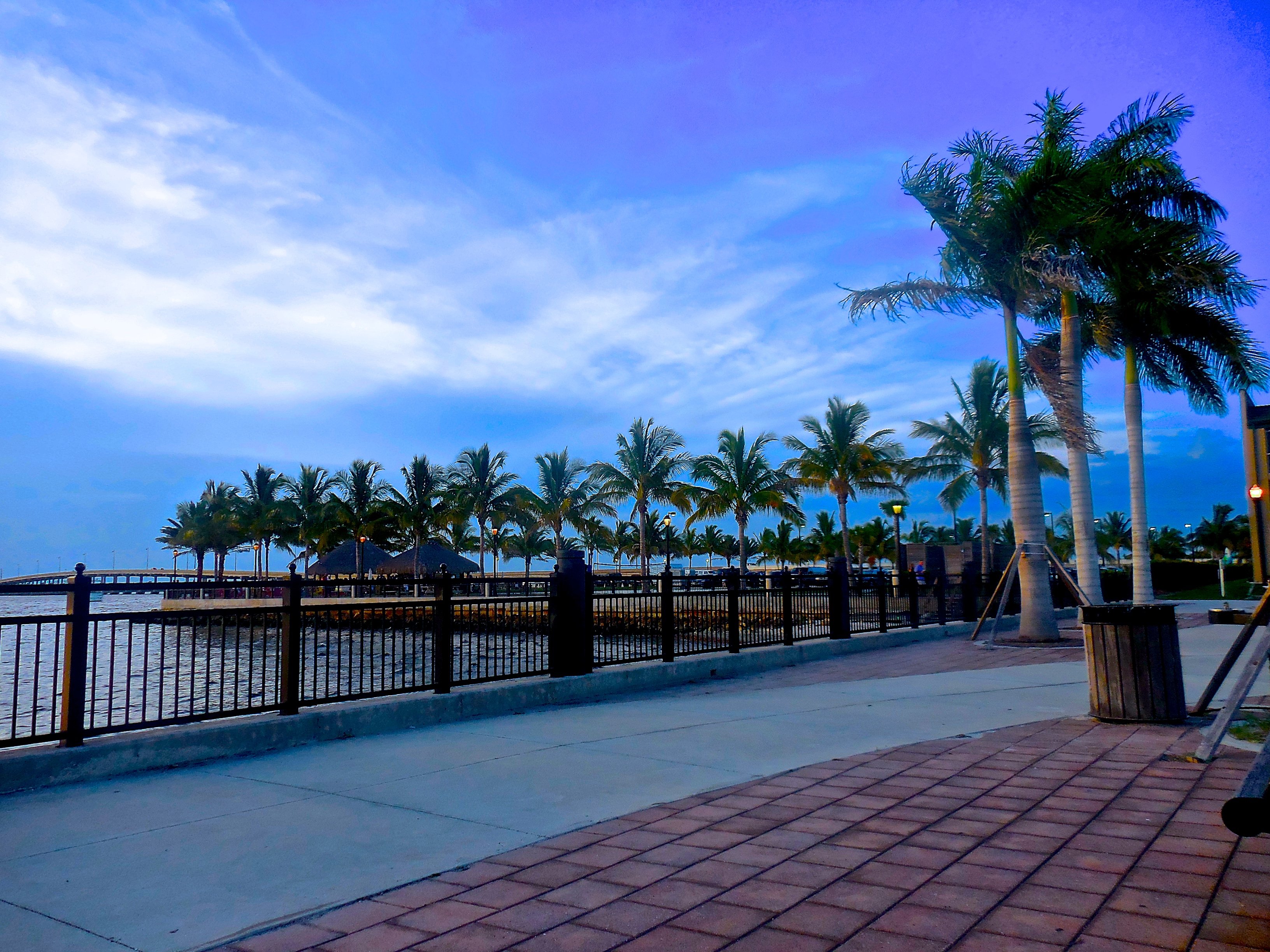 Harbor walk on Charlotte Horbor in Punta Gorda, Florida