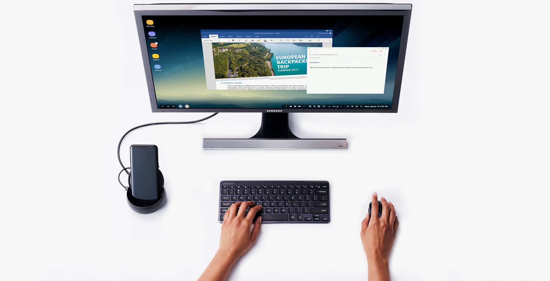 Samsung's DeX Android desktop. 