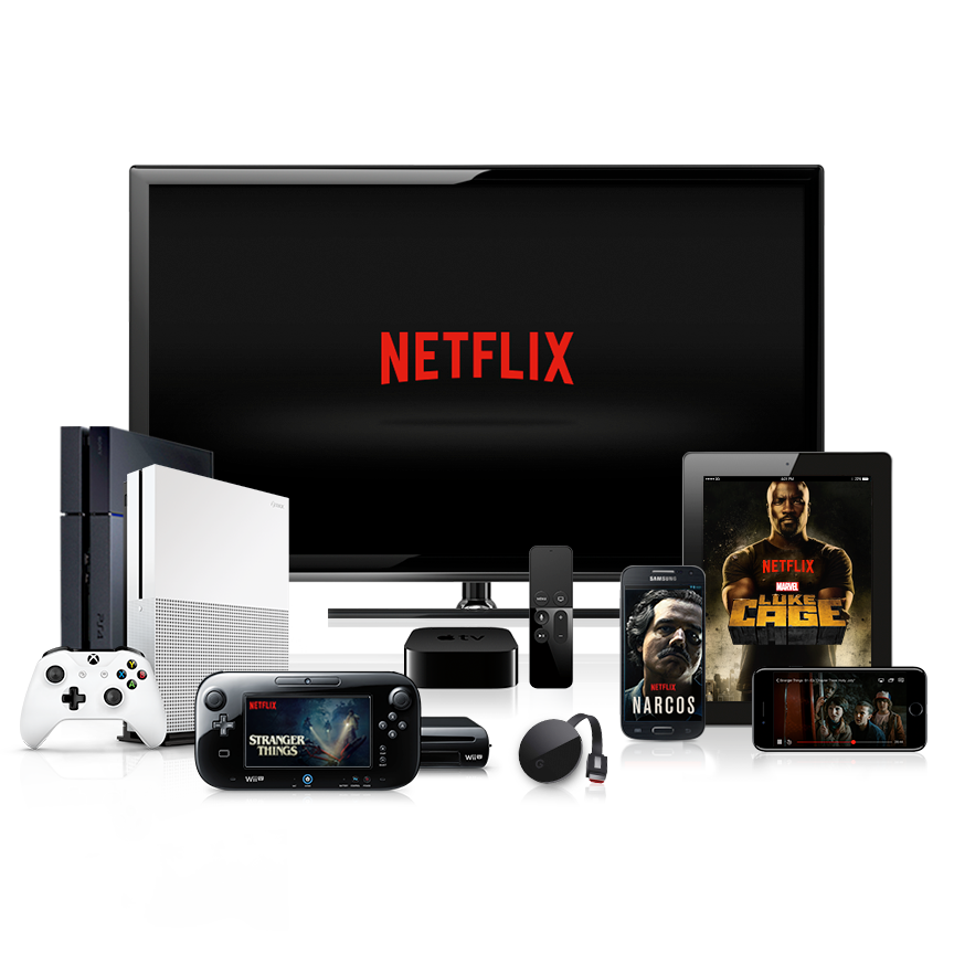 Netflix streaming on multiple devices.