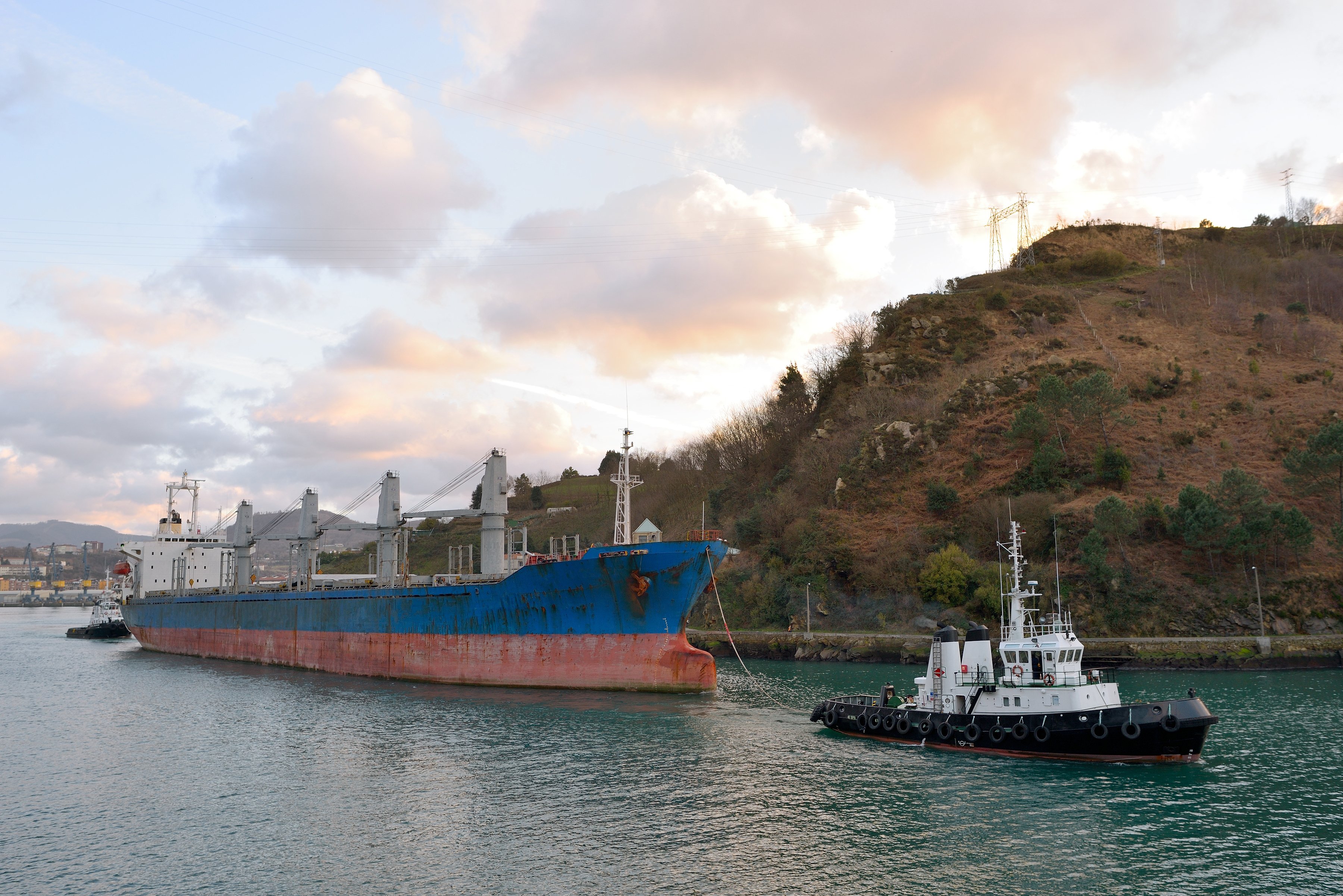 Dry Bulk Ship and Tug