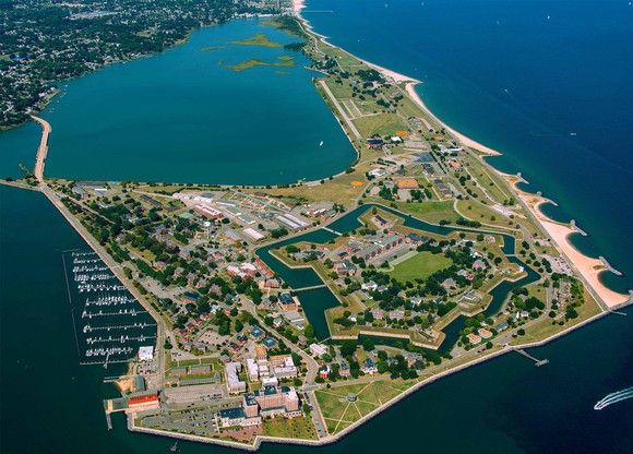 Fort Monroe from the air.