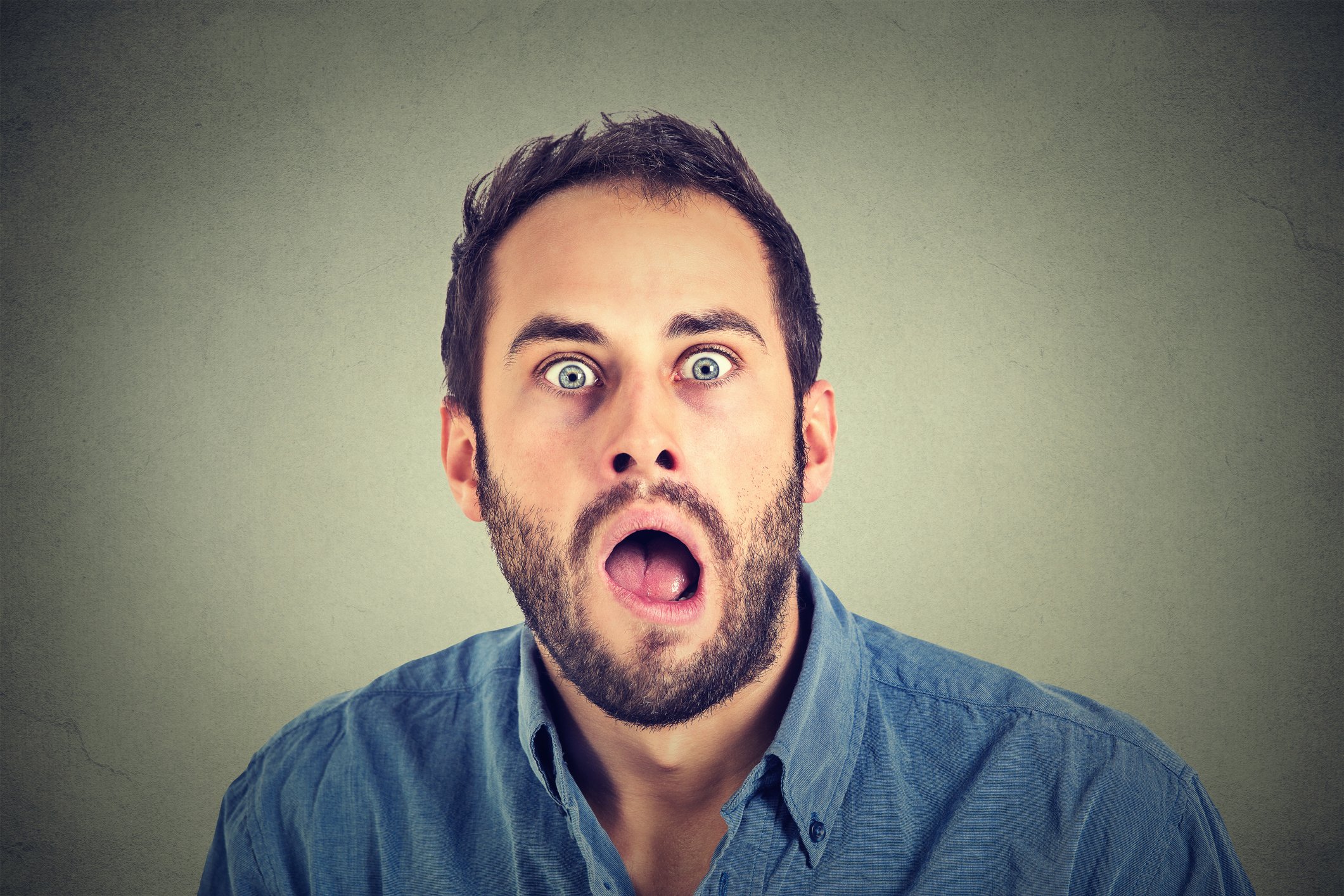 Shocked man