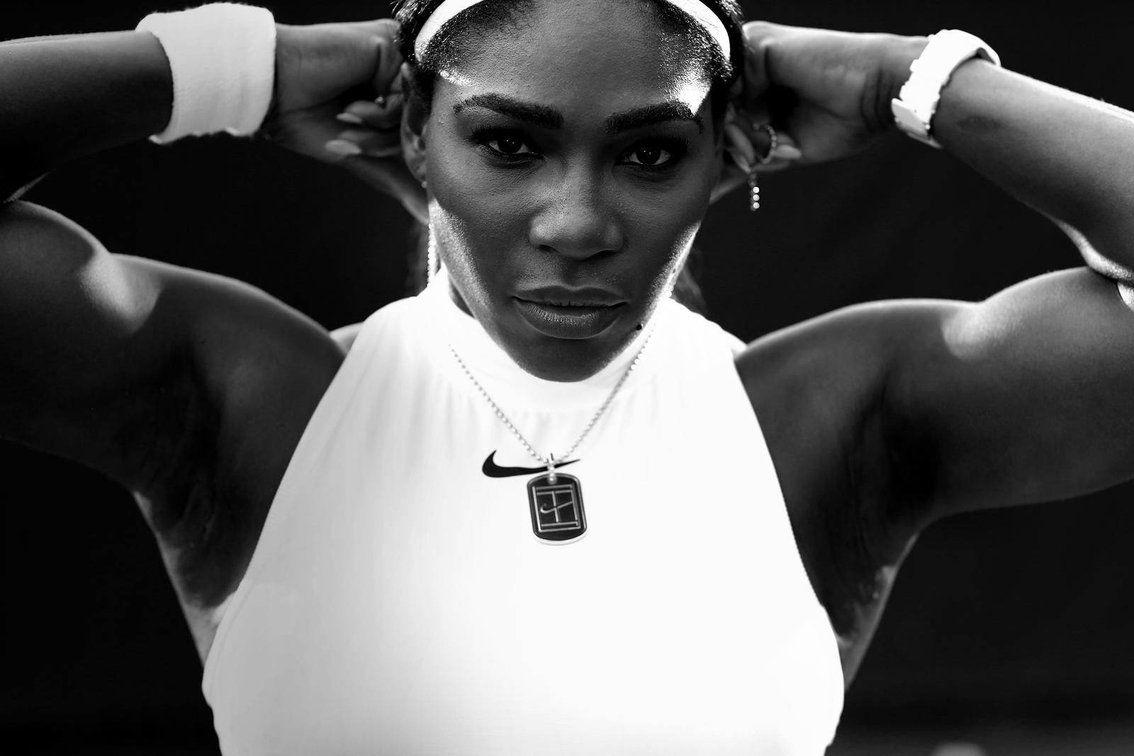 Tennis superstar Serena Williams in her Nike gear. 