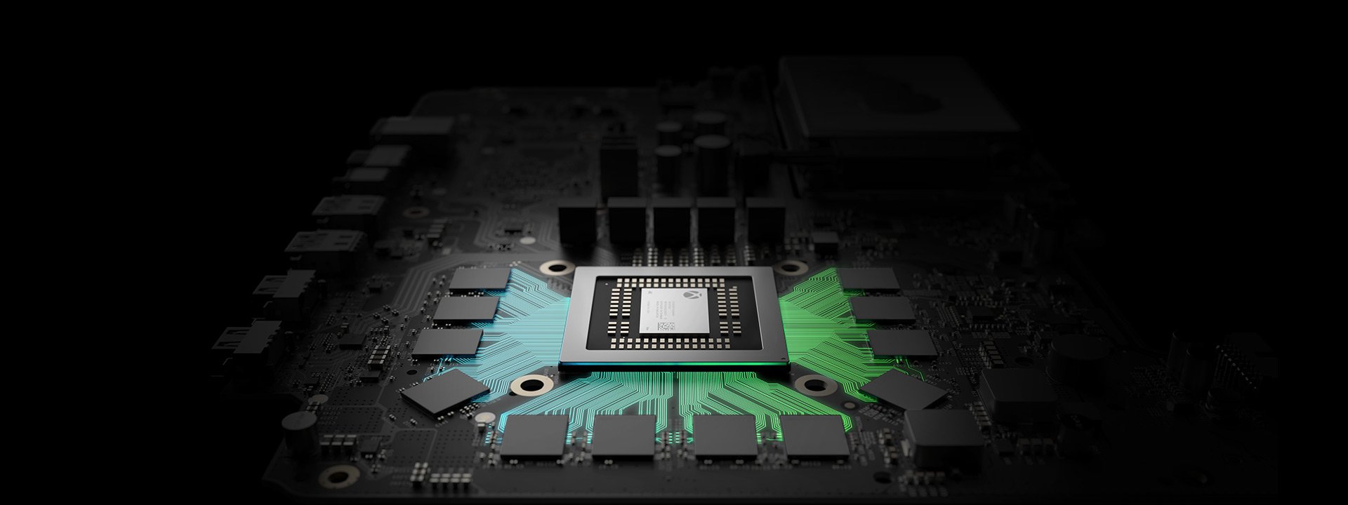 Computer rendering of chips used in Microsoft's upcoming Scorpio.