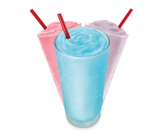 Some of Sonic's popular frozen slush drinks