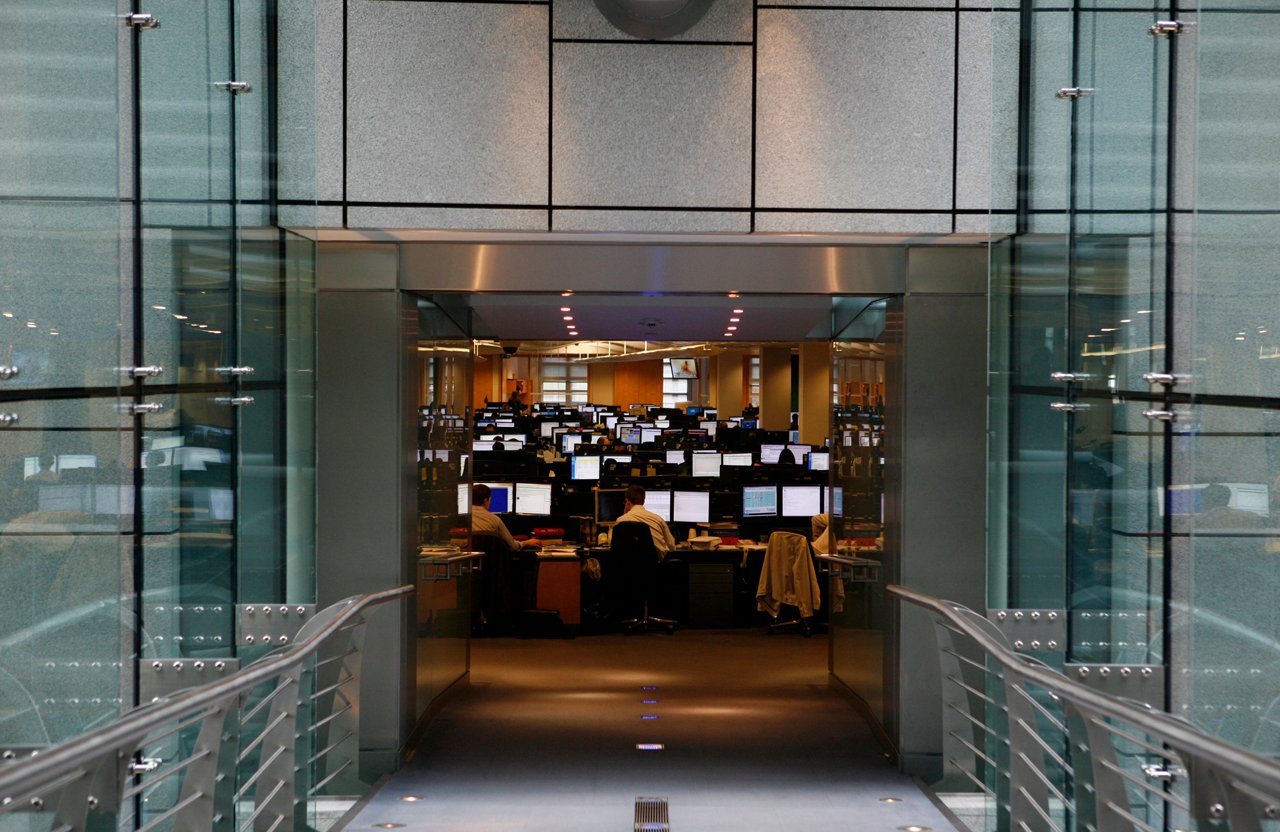 Goldman trading floor.