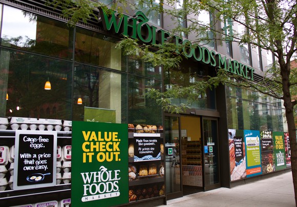 The exterior of a Whole Foods in Tribeca.