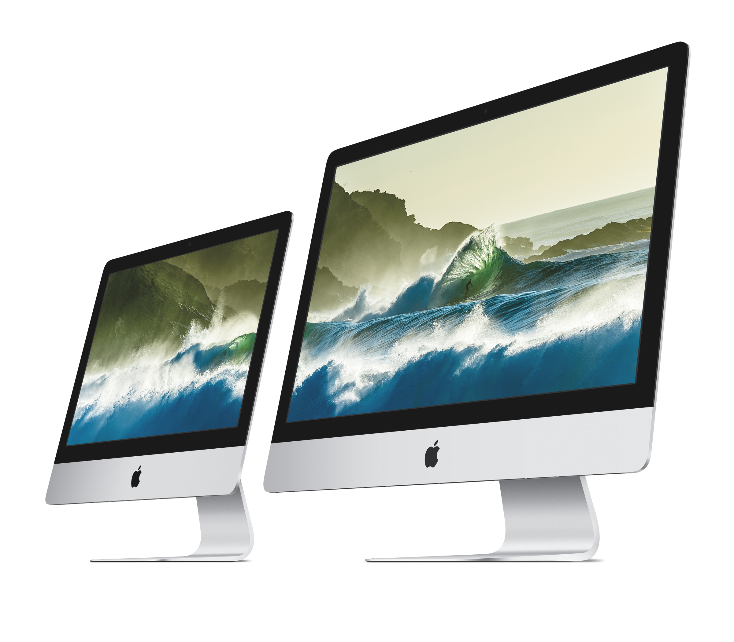 21.5-inch iMac next to 27-inch iMac