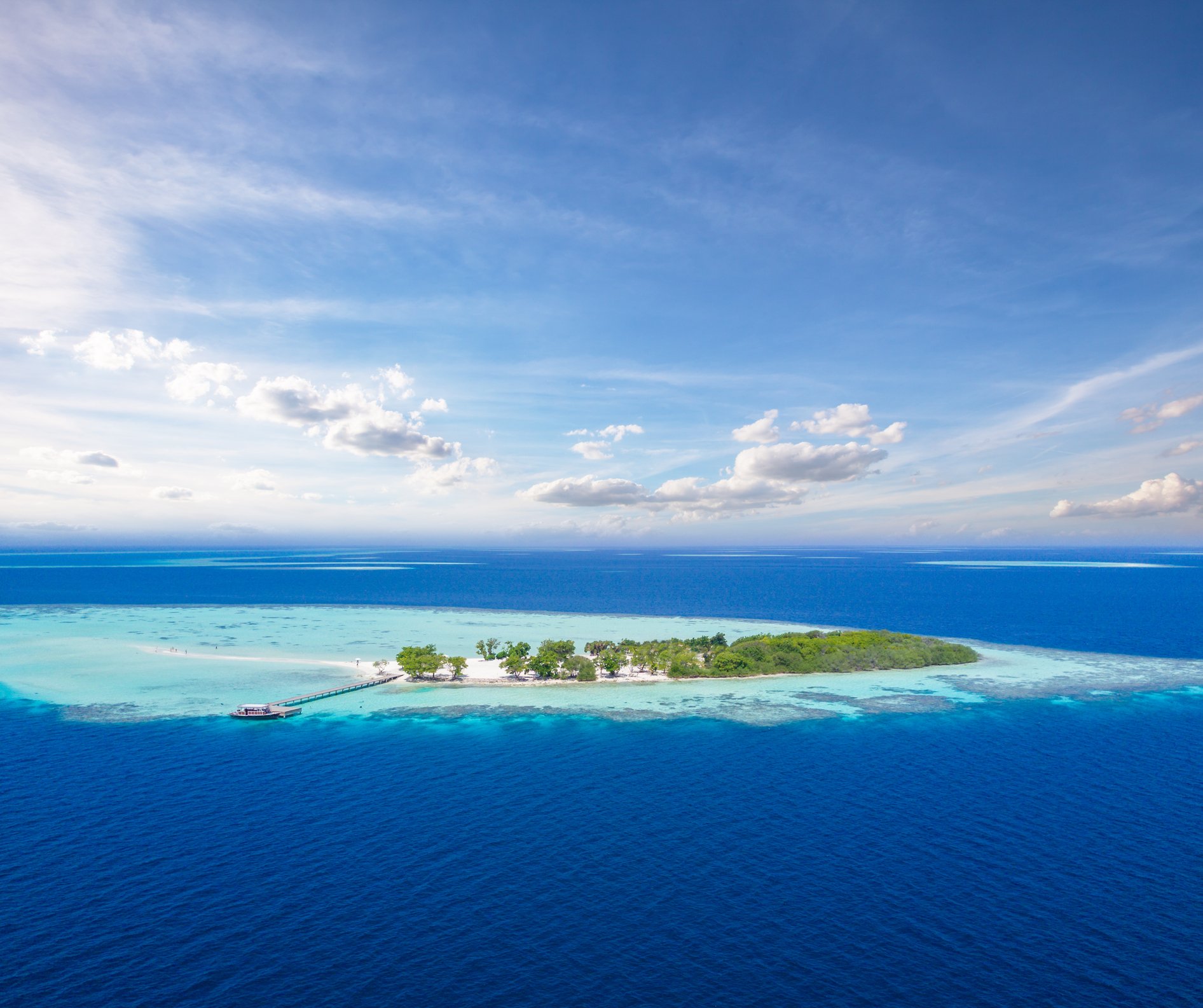 A private island.