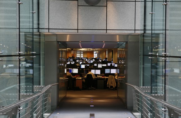 Goldman Sachs trading floor.