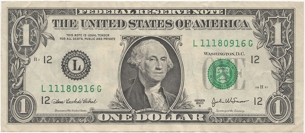 Dollar bill.