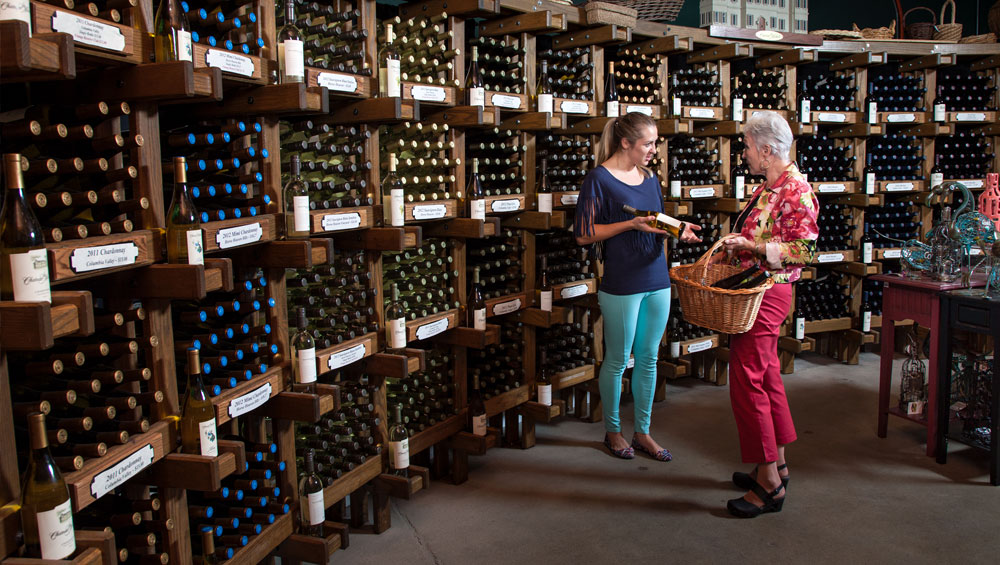 Showroom at Chateau Ste. Michelle wine estate.