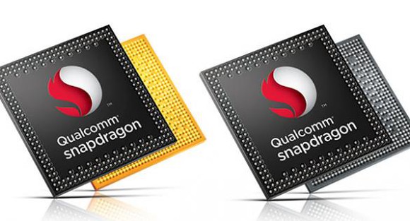 Two Qualcomm Snapdragon chips.