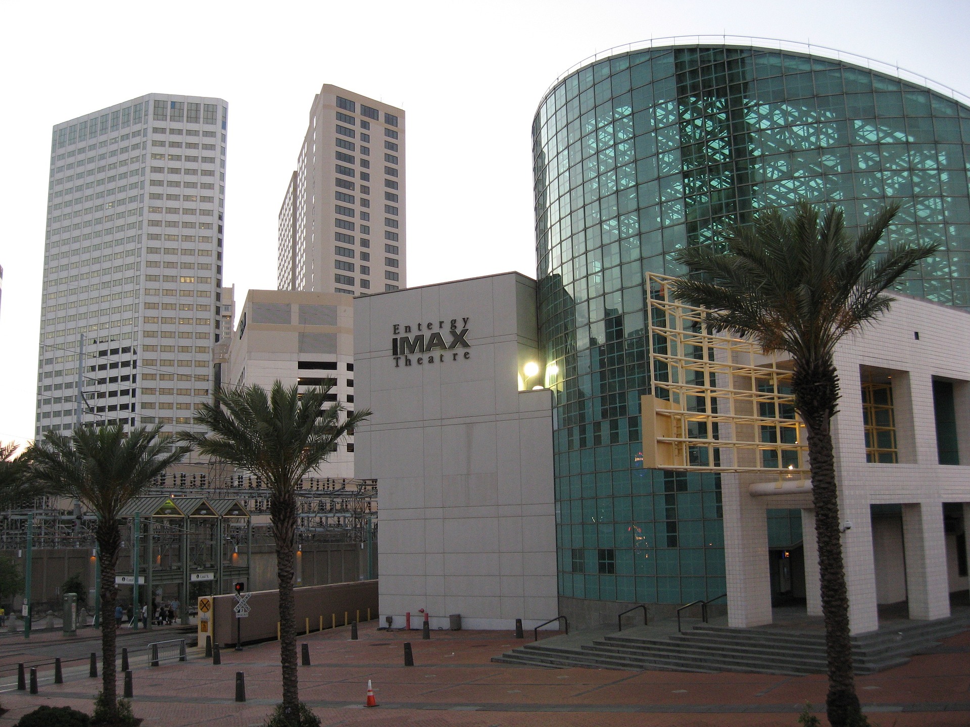 Exterior of the IMAX theater, New Orleans.