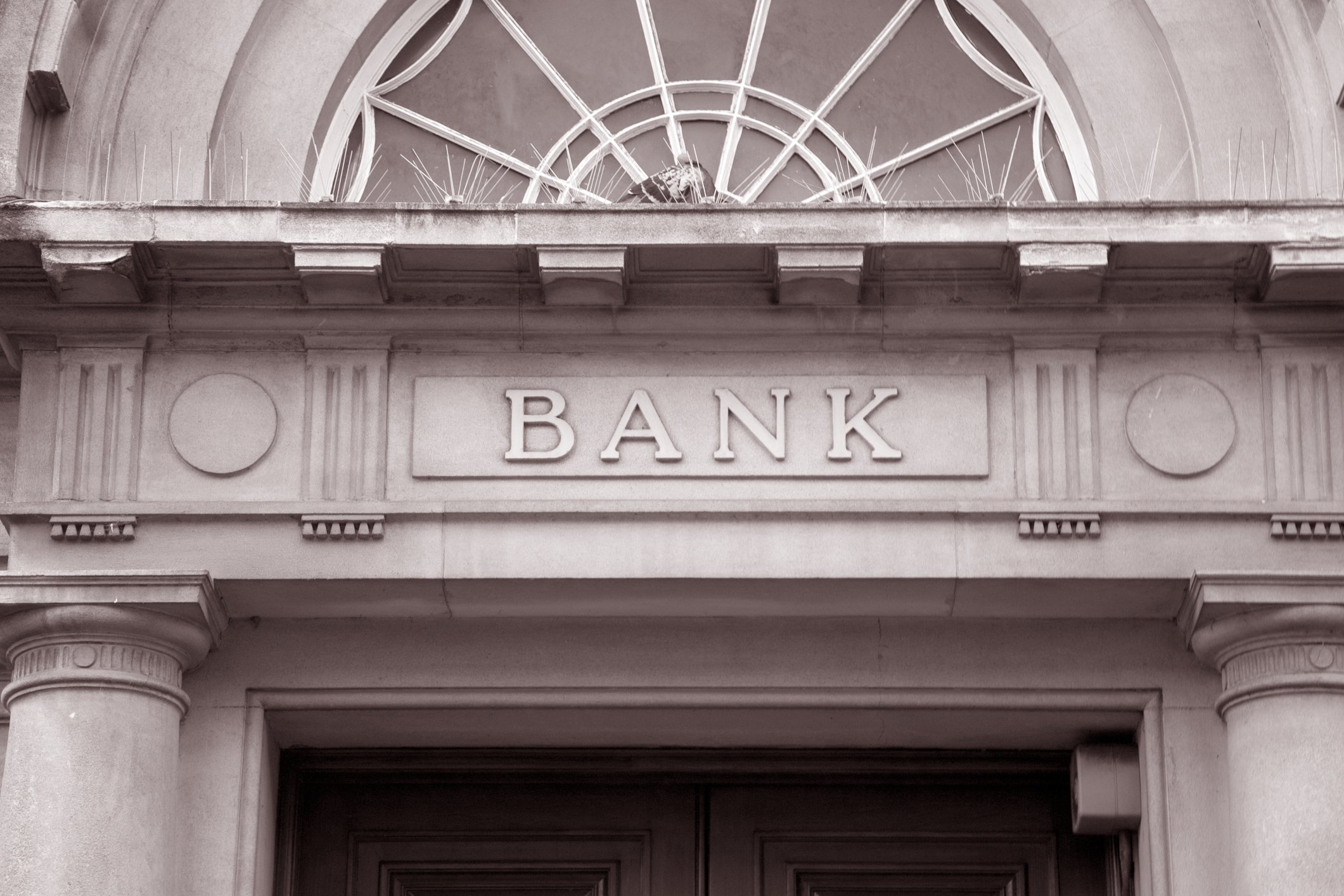 Bank sign