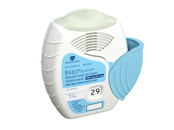 Breo Ellipta inhaler. 