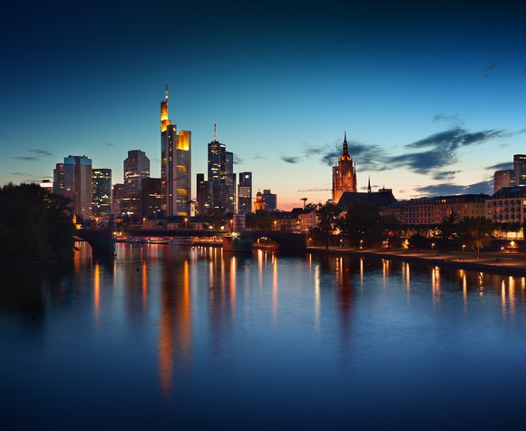 Skyline in Frankfurt, Germany